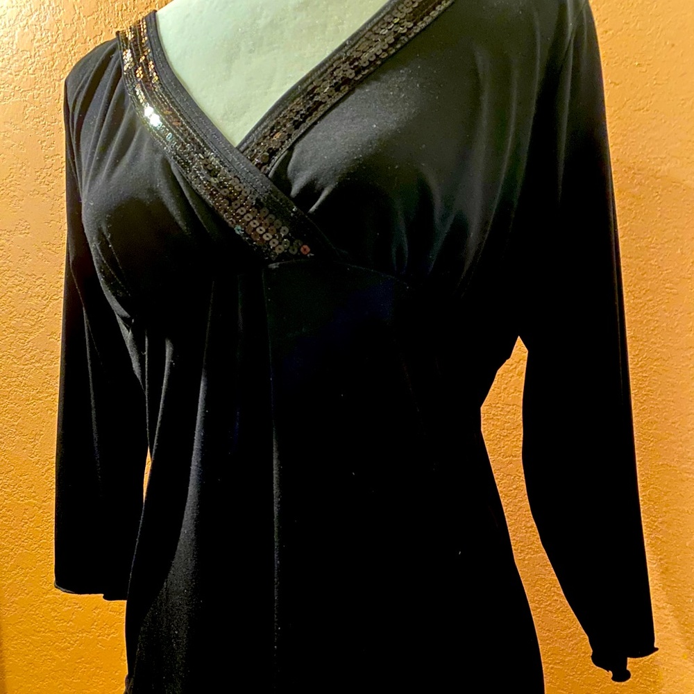 COZY S&S Casual/Dressy Evening Shirt w/Sequins